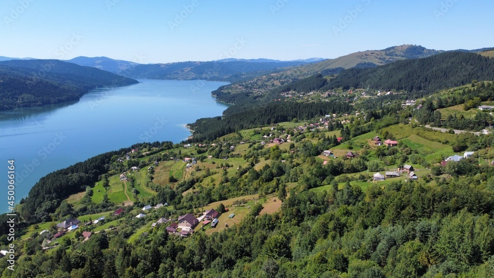 Lake Bicaz in Romania