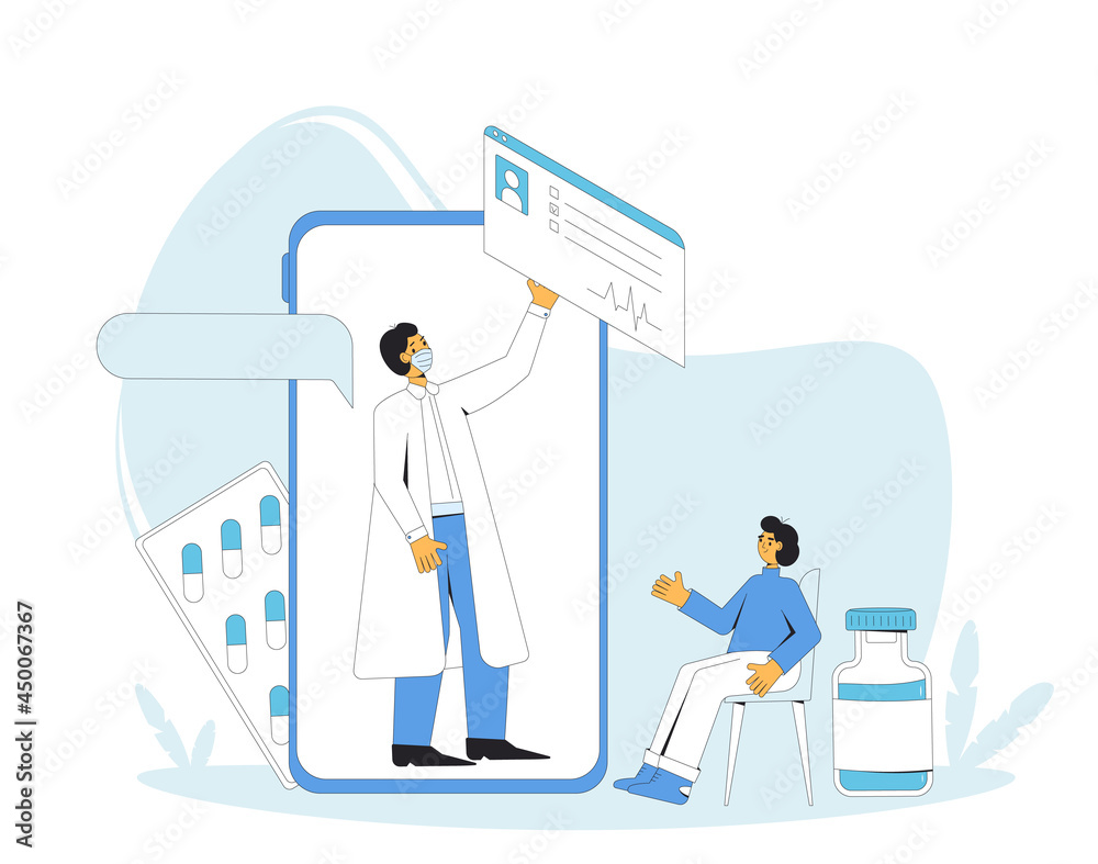 Online medical consultation. Telemedicine. Doctor distant advise. Health care by internet. Healthcare services. Online medical consultation. Telemedicine. Doctor distant advise. Health care by internet. Healthcare services.