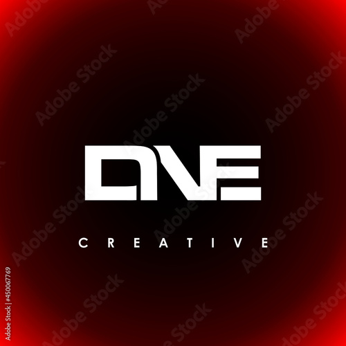 DNE Letter Initial Logo Design Template Vector Illustration photo