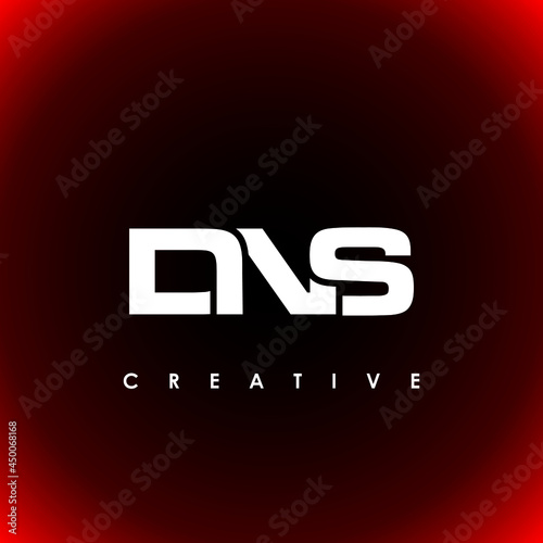 DNS Letter Initial Logo Design Template Vector Illustration