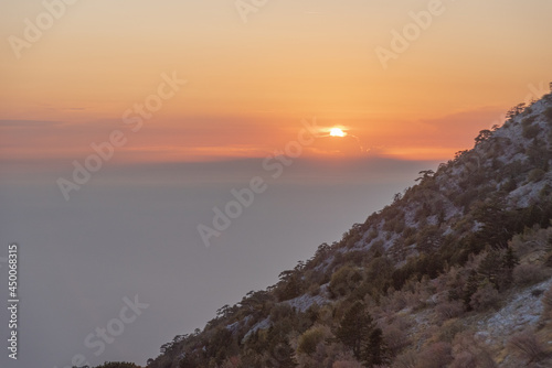 Kelia Panagia On the top of the Agion Oros (Athos Mountain) in Greece photo