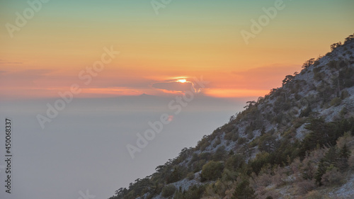 Kelia Panagia On the top of the Agion Oros (Athos Mountain) in Greece photo