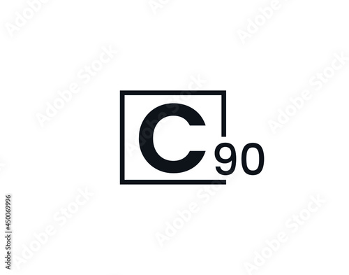 C90, 90C Initial letter logo