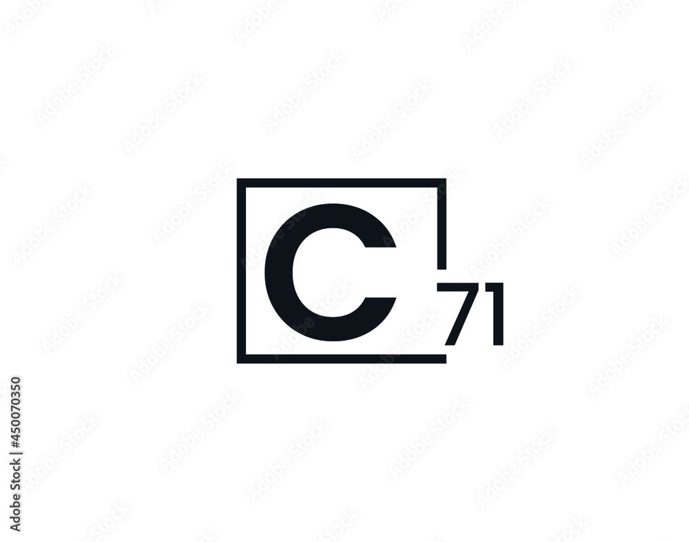 C71, 71C Initial letter logo
