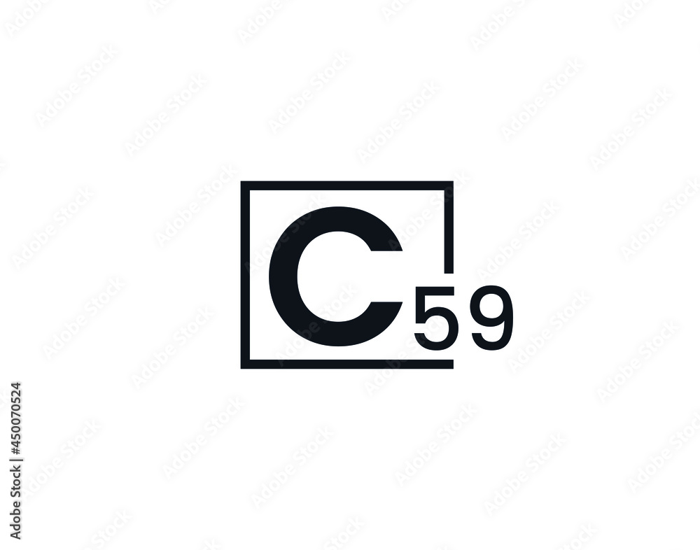 C59, 59C Initial letter logo C59, 59C Initial letter logo