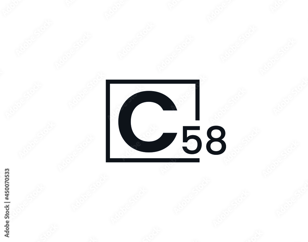 C58, 58C Initial letter logo C58, 58C Initial letter logo