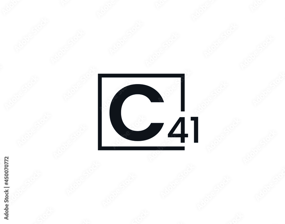 C41, 41C Initial letter logo C41, 41C Initial letter logo