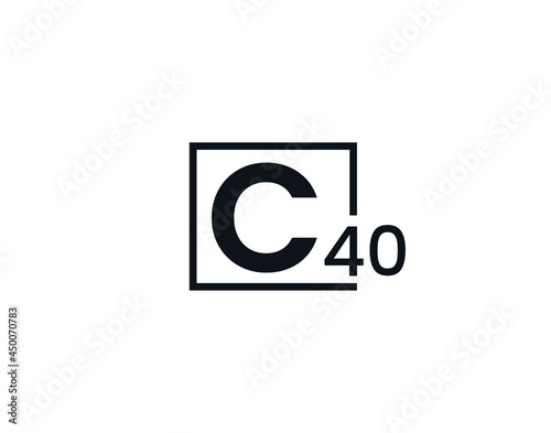 C40, 40C Initial letter logo