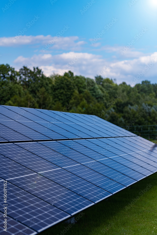 renewable energy - solar energy - solar farm - background