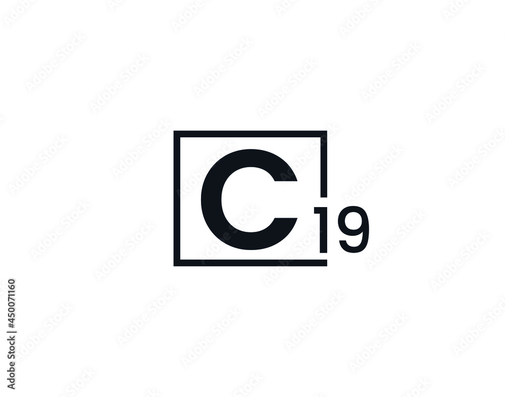 C19, 19C Initial letter logo C19, 19C Initial letter logo