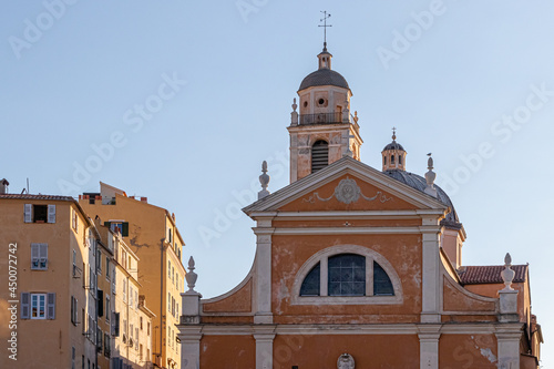 Fototapeta Naklejka Na Ścianę i Meble -  facade in the streets of downtown Ajaccio, Corsica