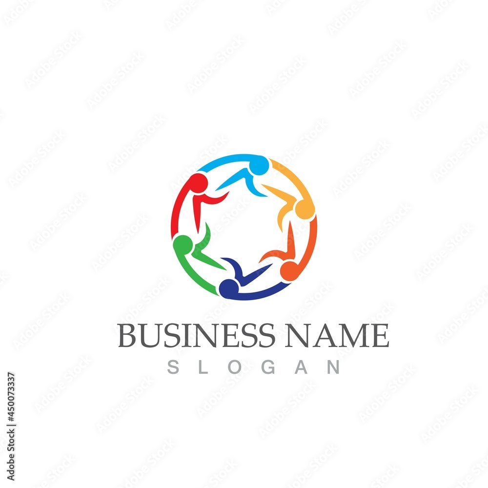 Community, network and social icon Community, network and social icon