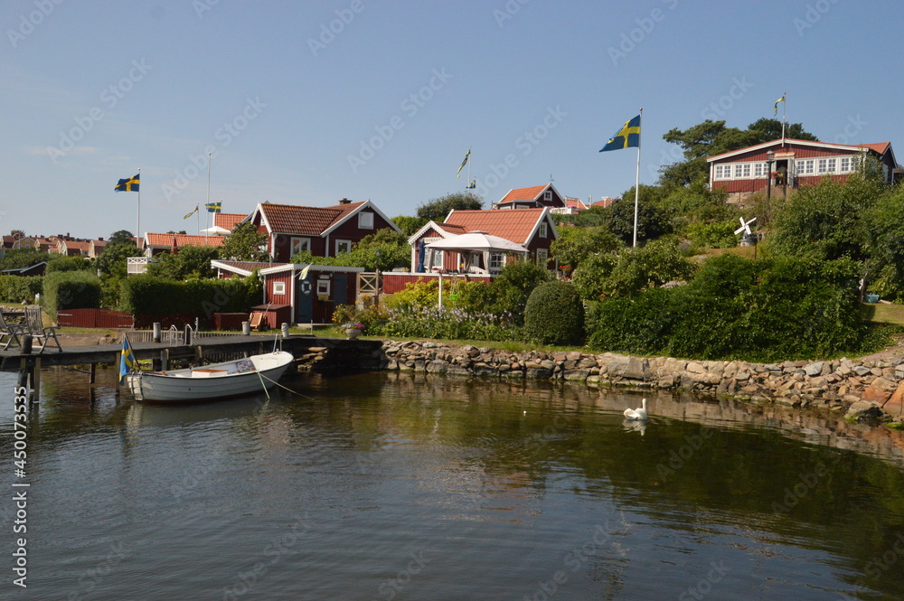 Beautiful nature and landscapes around the archipelago and islands in Blekinge Skärgård, Sweden