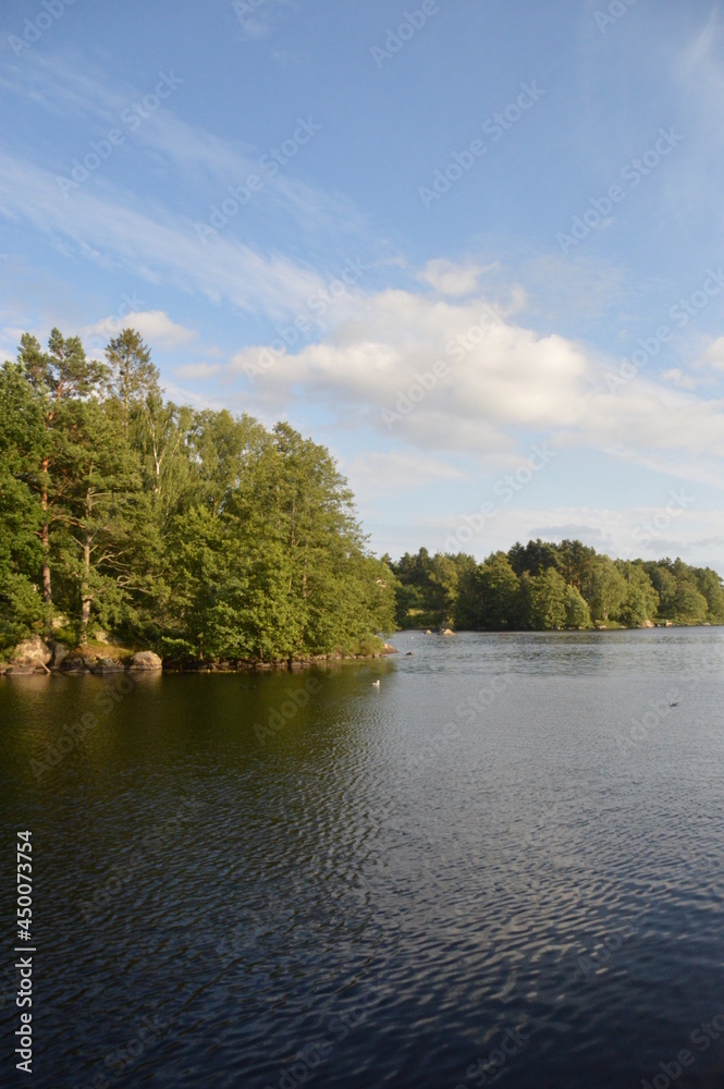 Naklejka premium Beautiful nature and landscapes around the archipelago and islands in Blekinge Skärgård, Sweden