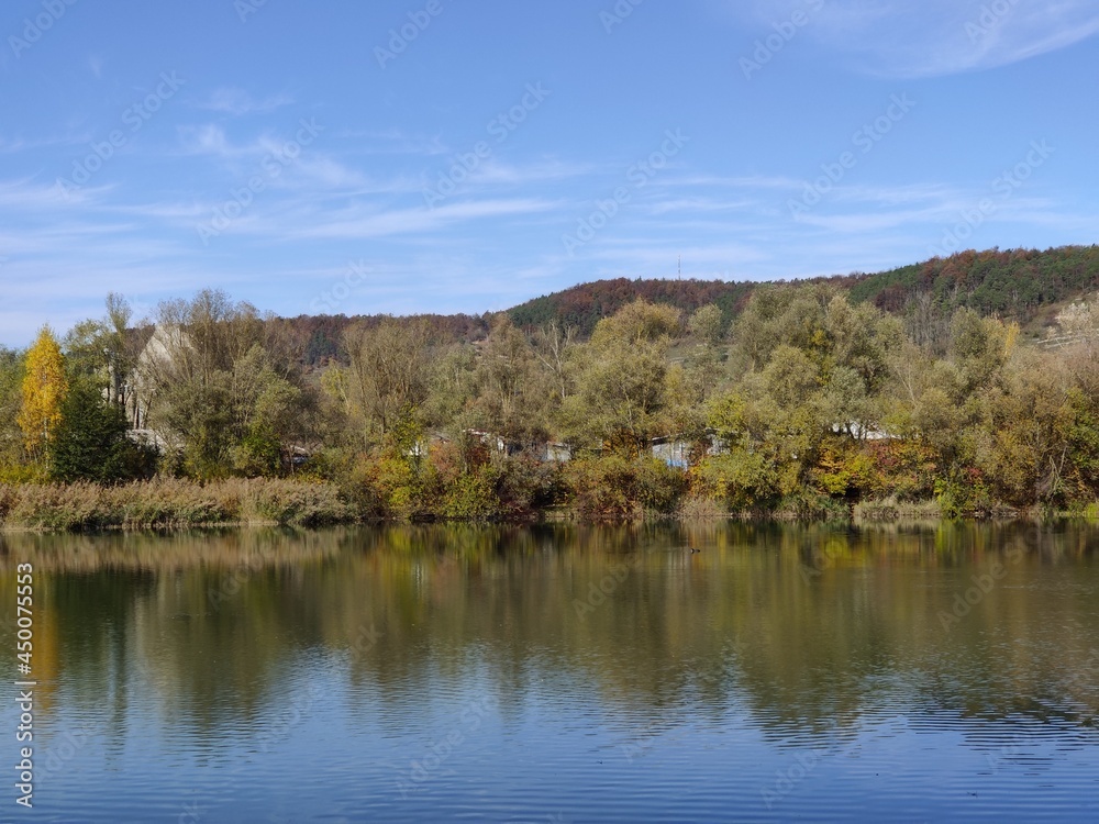 Beautiful lake in autumn