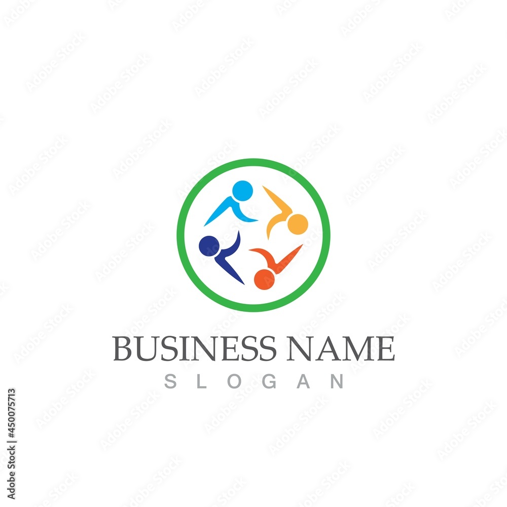 Community, network and social icon Community, network and social icon