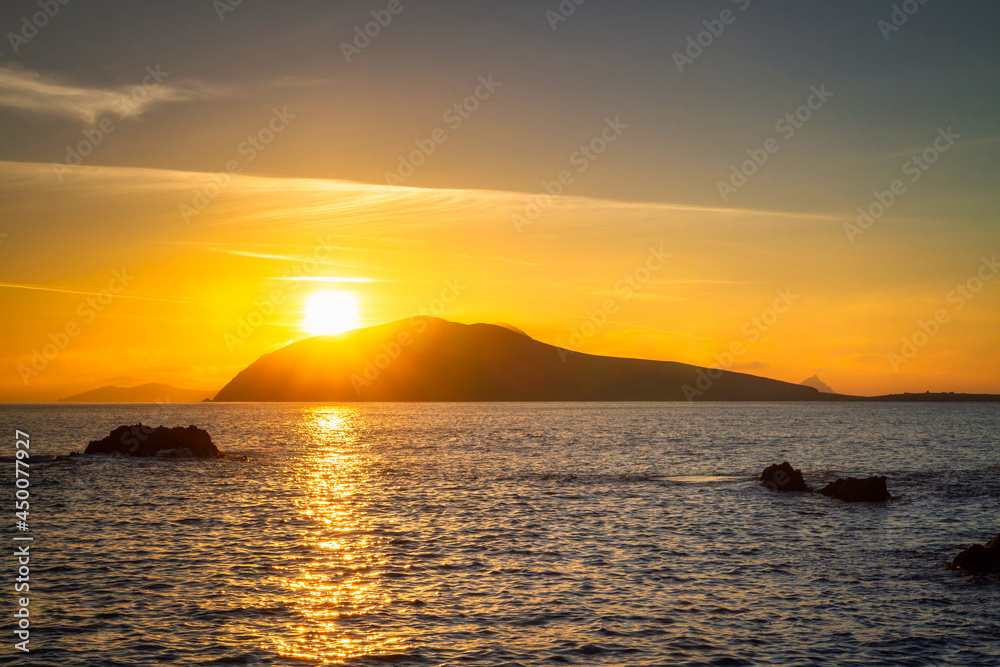 Beautiful scenery of the Atlantic Ocean coastline on Dingle Peninsula, County Kerry, Ireland. Beautiful scenery of the Atlantic Ocean coastline on Dingle Peninsula, County Kerry, Ireland.