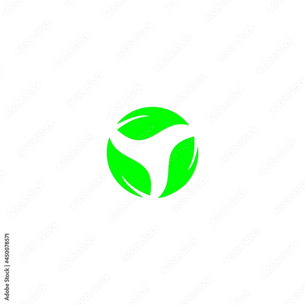 Green Leaf Icon Vector Illustrations nature Green Leaf Icon Vector Illustrations nature