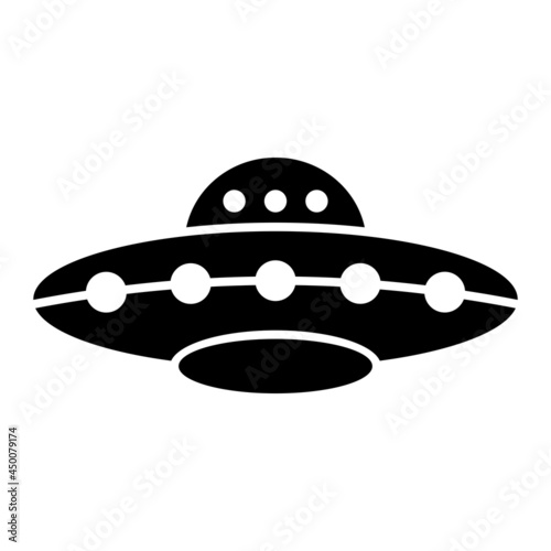 Vector Ufo Glyph Icon Design