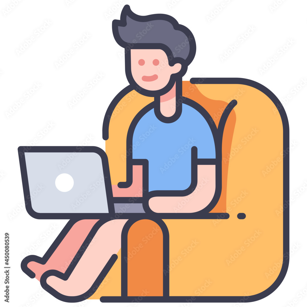 Fototapeta premium work from home.svg