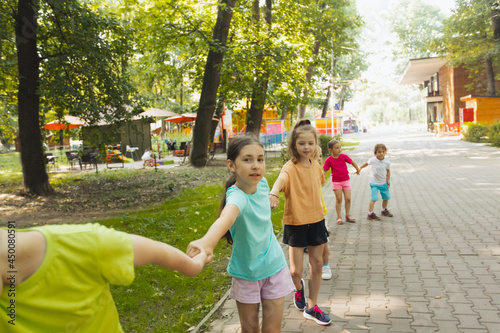 Summer celebration for active kids at park