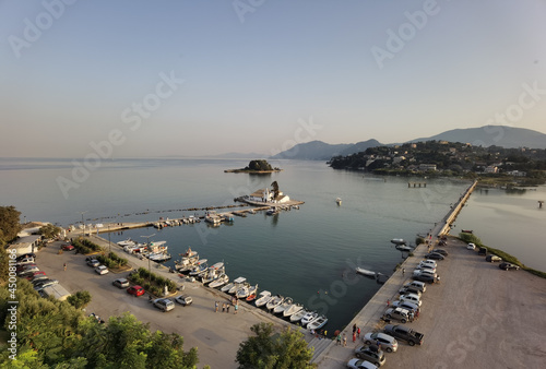 corfu kerkyra pontinonisi island tourist resort in greece photo