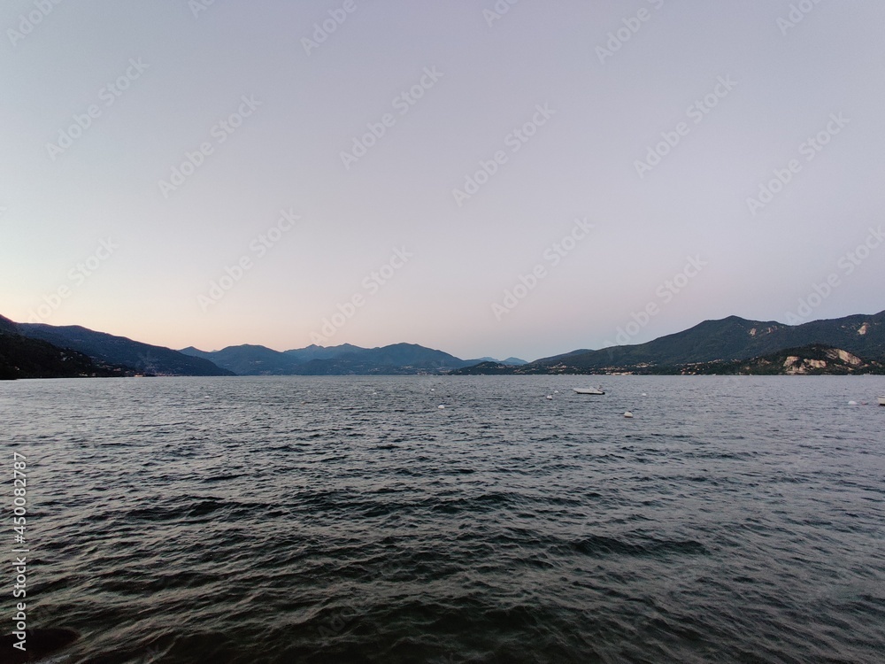Lago Maggiore in summer near Verbania Italy Lago Maggiore in summer near Verbania Italy