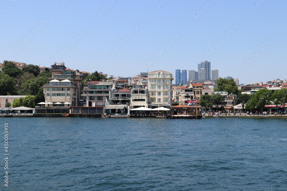 Istanbul city view from Bosphorus