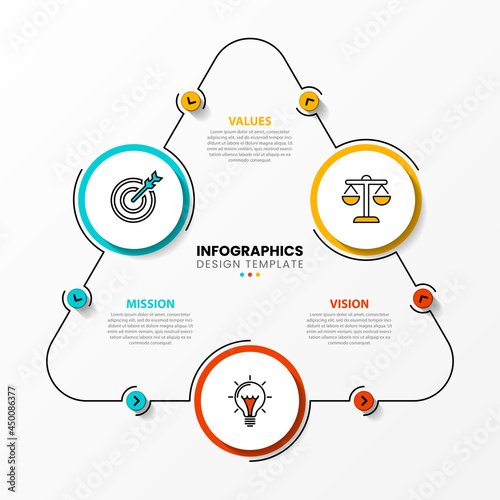 Infographic design template. Creative concept with 3 steps