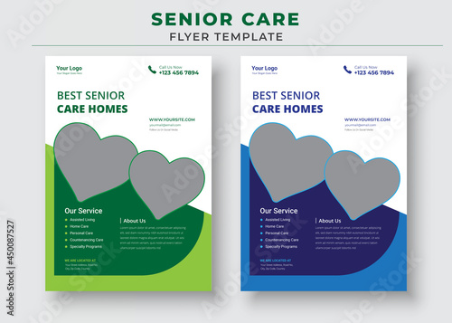 Senior care Flyer template, Best Senior care Home Flyer