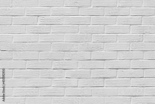 Painted white brick wall