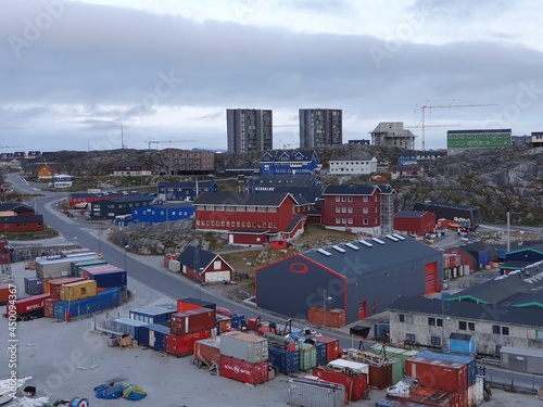 Modern port of Nuuk, Greenland