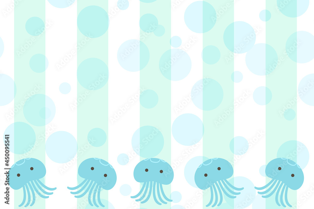 クラゲの背景　長方形