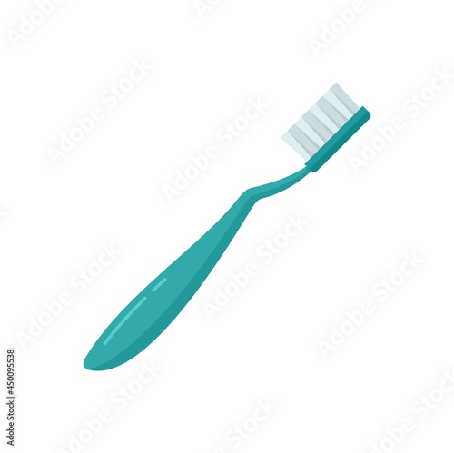 Survival toothbrush icon flat isolated vector