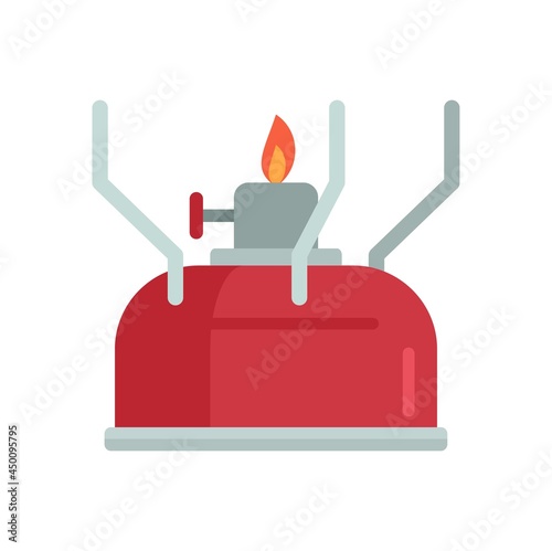Survival gas lamp icon flat isolated vector