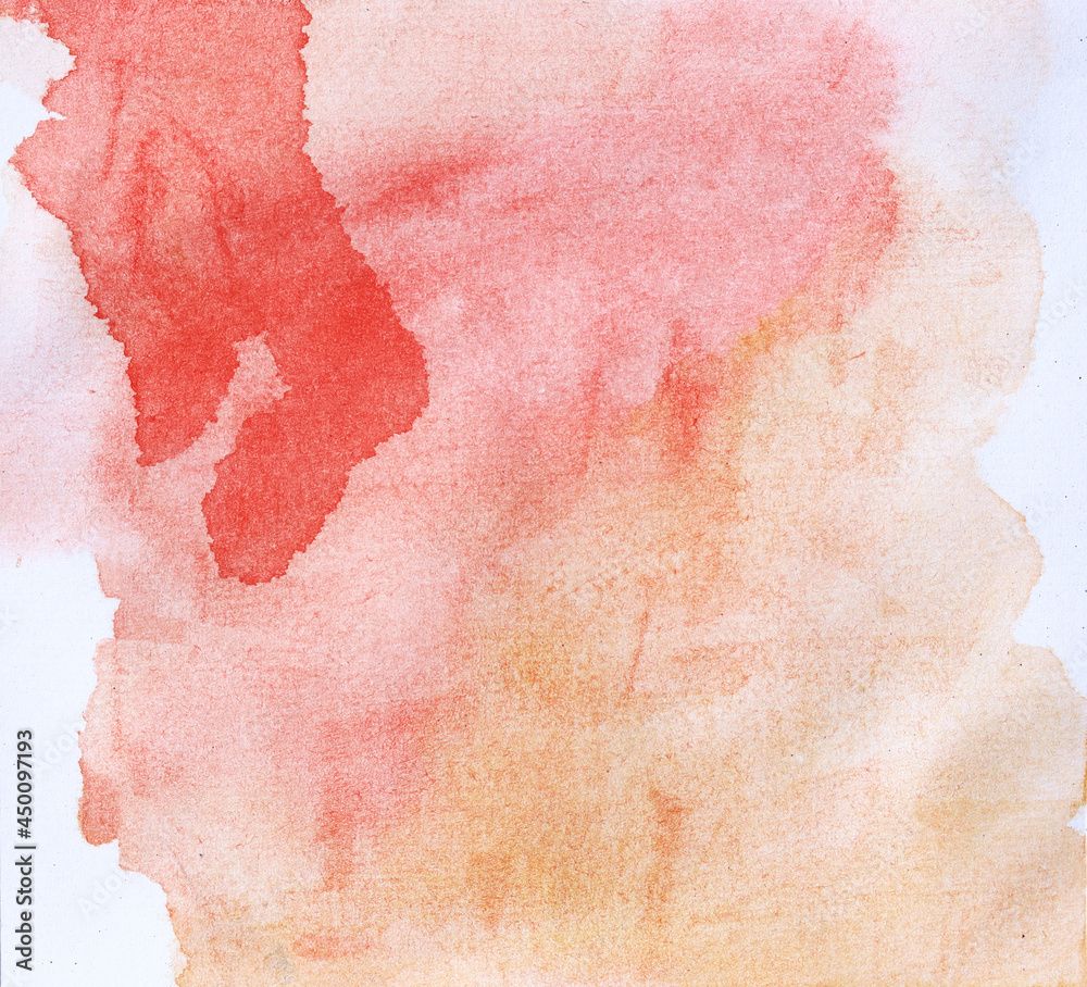 Fototapeta premium Abstract watercolor hand drawn on pastel pink background