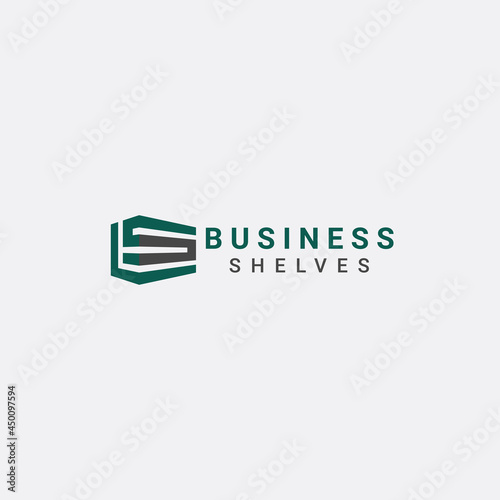 LS or SL Shelves letters logo vector. Simple and modern. Suitable for construction, interior, furniture, library etc. industries.