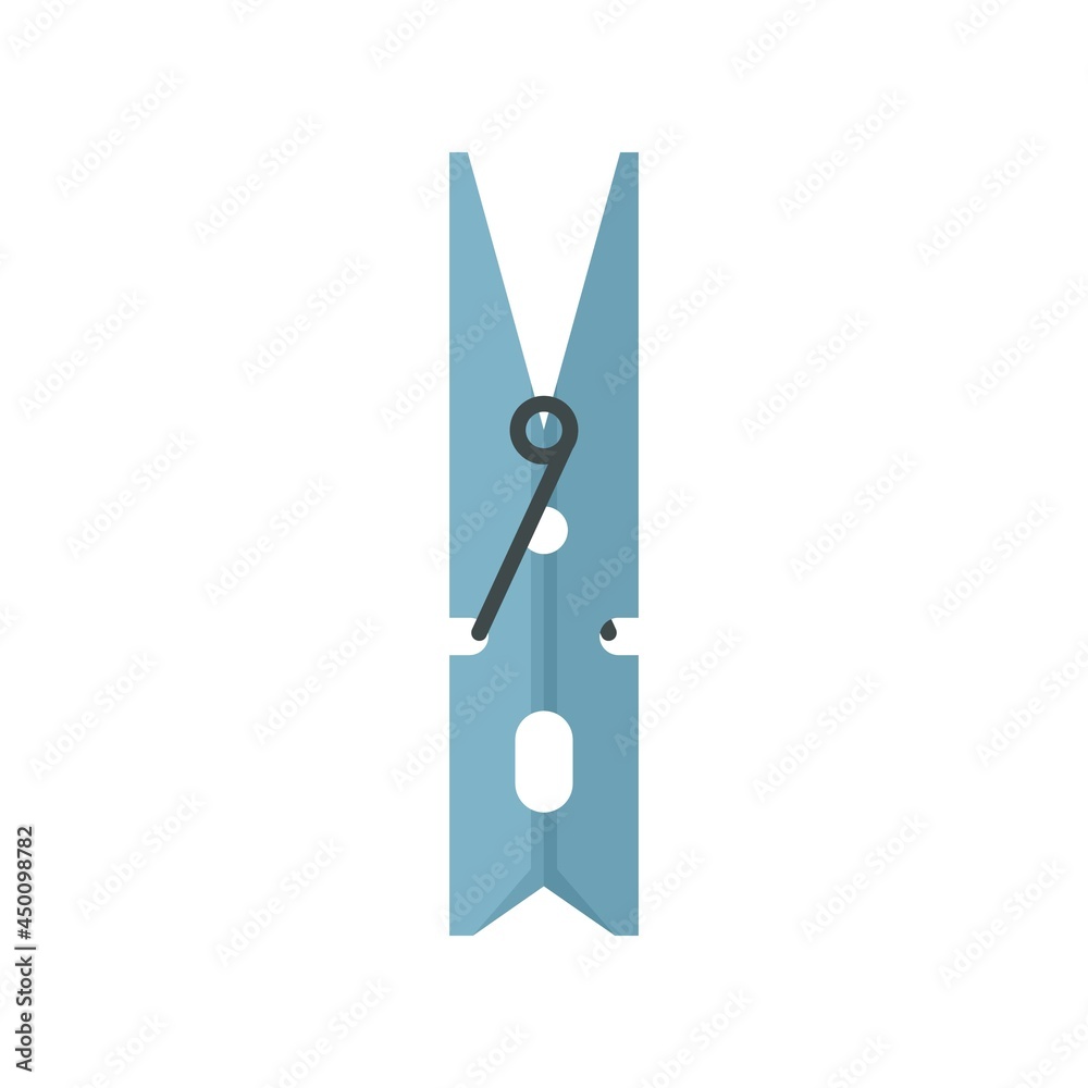 Hang clothes pin icon flat isolated vector Hang clothes pin icon flat isolated vector