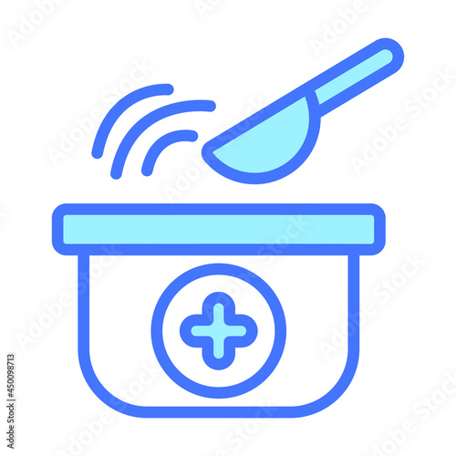 Steaming Healthcare Medical, vector graphic Illustration Icon.