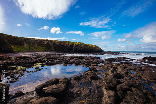 Views of Flinders Blowhole in Victoria Australia