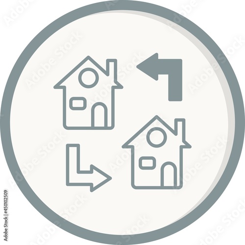 Transfer Linear Vector Icon Design