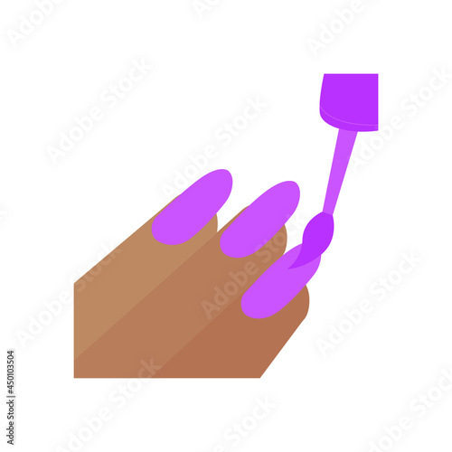 nail polish medium skin tone vector emoji