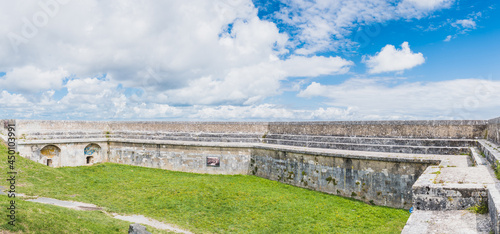 Panorama of the fortifications of the citadel of the Ch  teau d Ol  ron