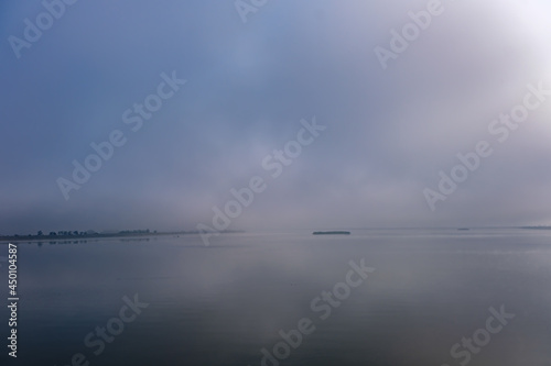 morning fog on the lake