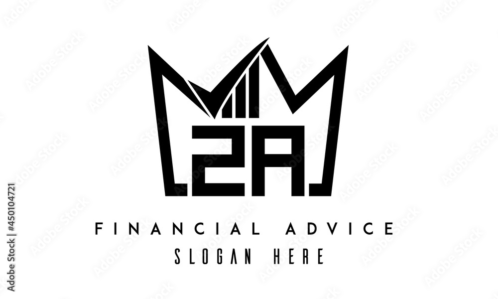 ZA financial advice creative latter logo