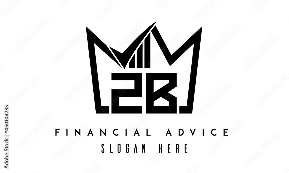 ZB financial advice creative latter logo ZB financial advice creative latter logo