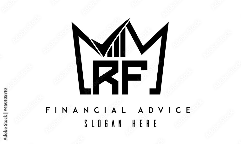 Fototapeta premium RF financial advice creative latter logo