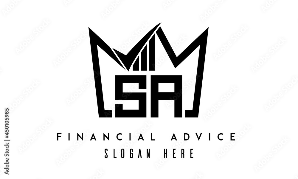 SA financial advice creative latter logo