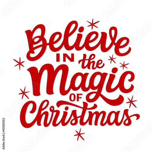 Christmas quote. Hand lettering