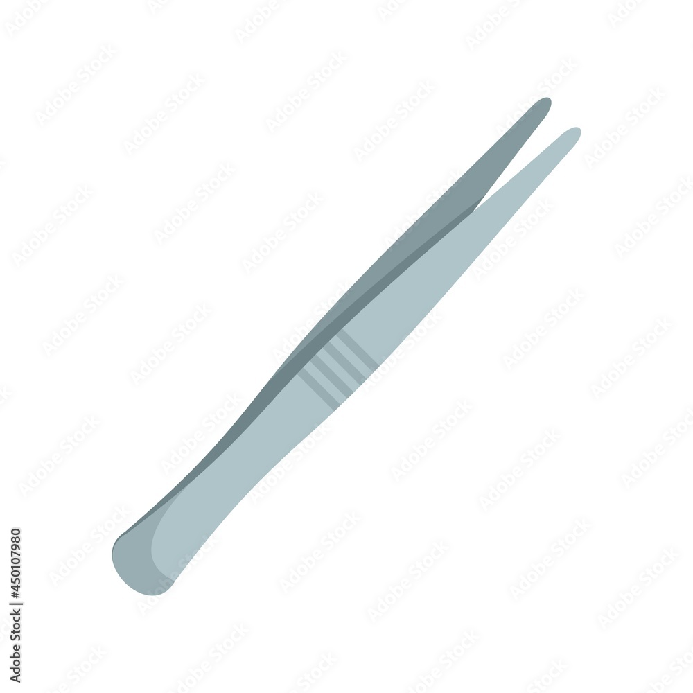 Dentist forceps icon flat isolated vector Dentist forceps icon flat isolated vector